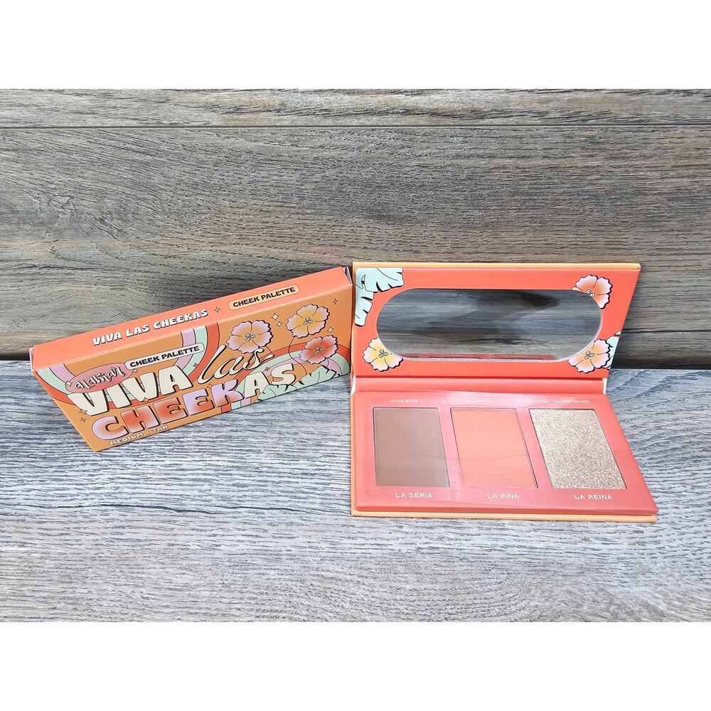 Alamar cosmetics viva-las-cheekas Cheek Palette 3 shades Medium/Tan New